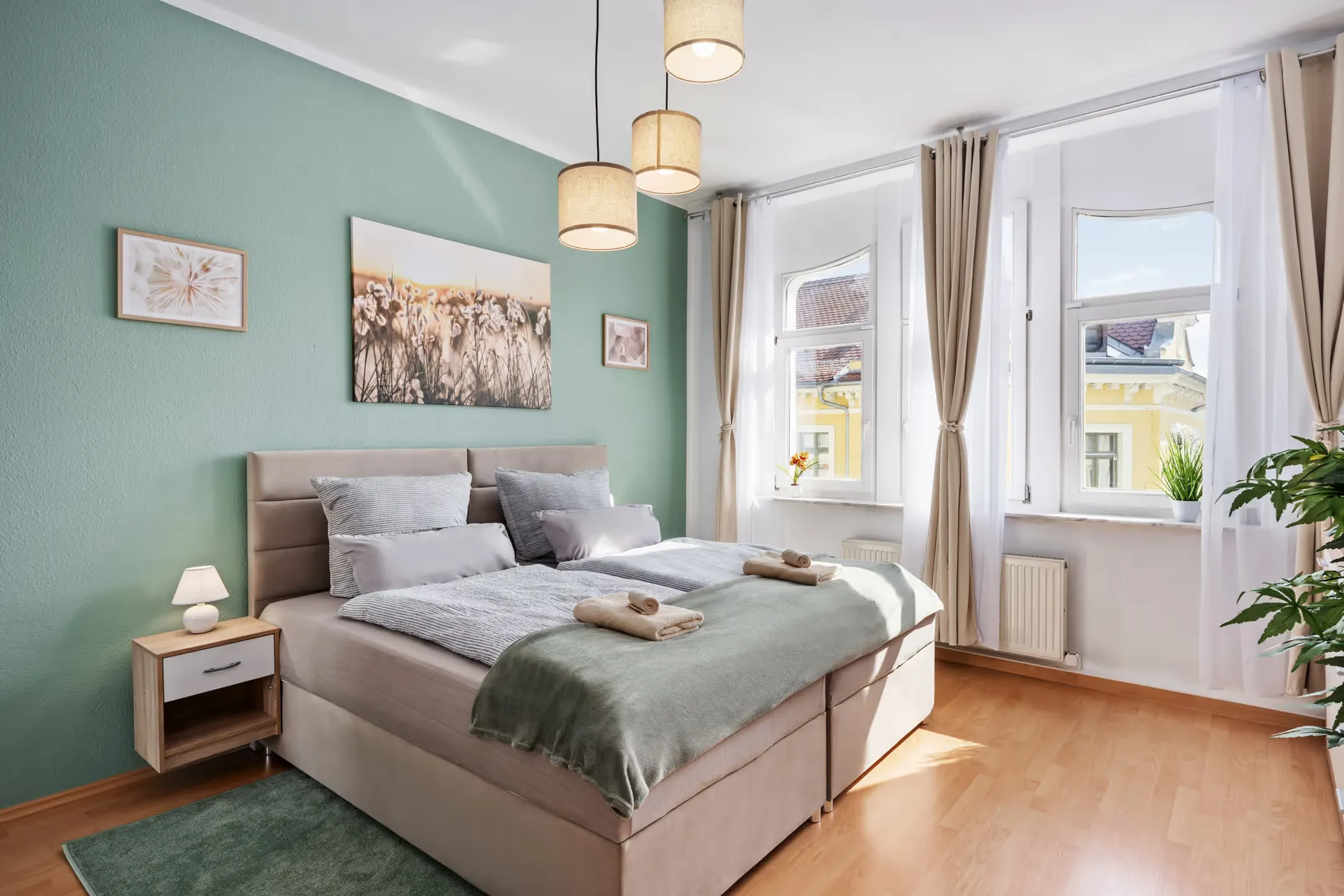 Immobilienfotografie von Ferinewohnungen Nachher nach raumaufbereitung und bearbeitung